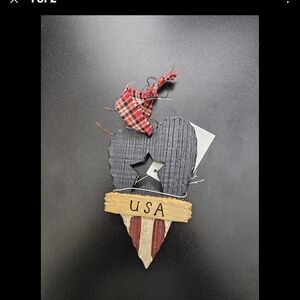 Rainbow Resin Heart And Stripe  Ornaments Set Of 6.